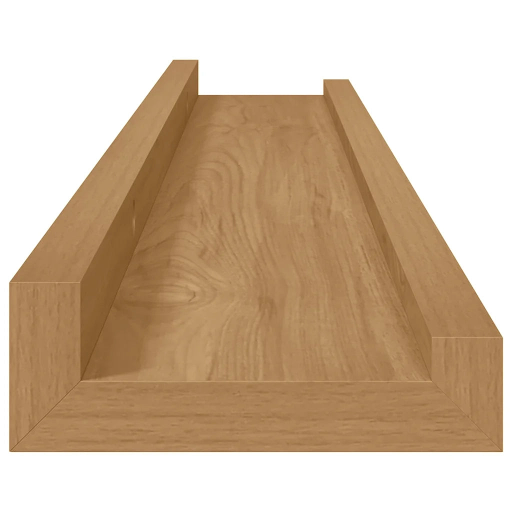 Scaffale da parete con lo scaffale 4 pcs Marrone 60 x 9 x 3 cm 42020017