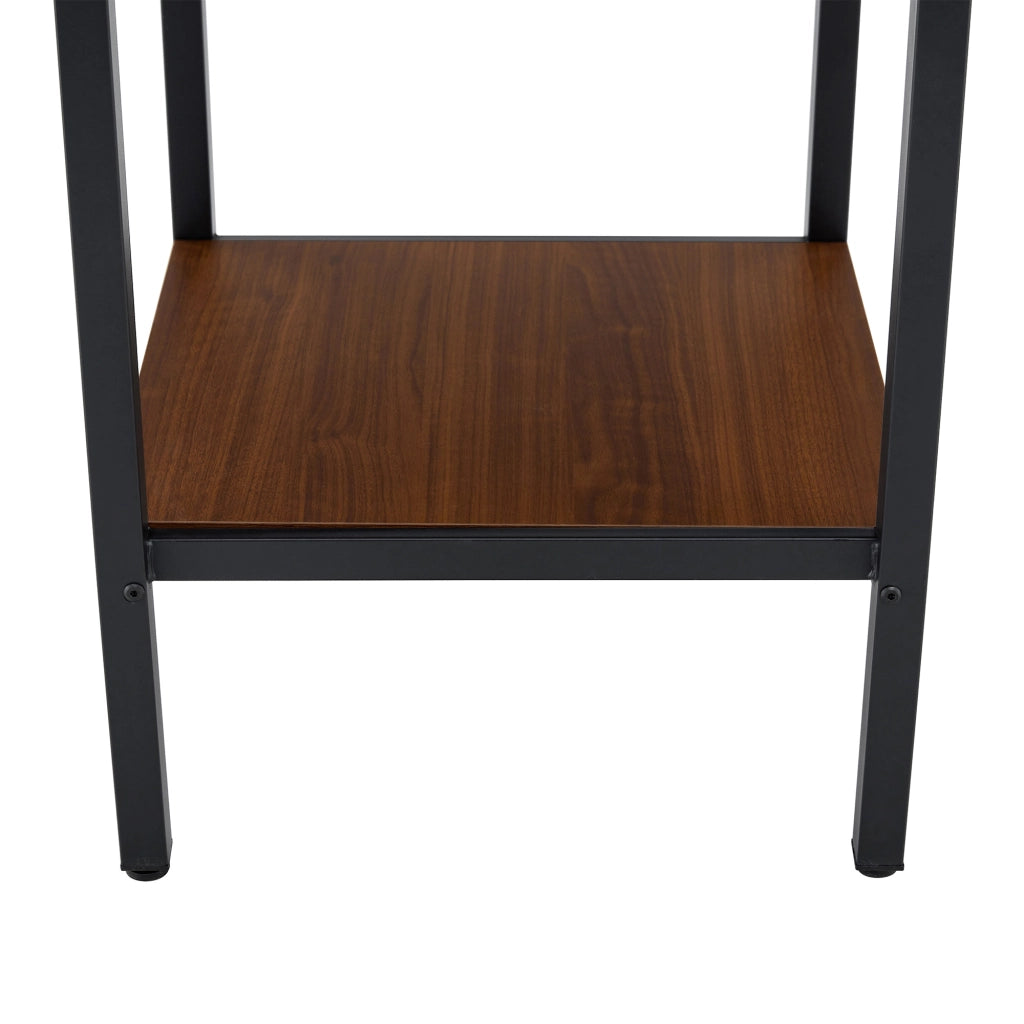 TAVOLO da pranzo rotondo 100 cm Walnuss con struttura in metallo