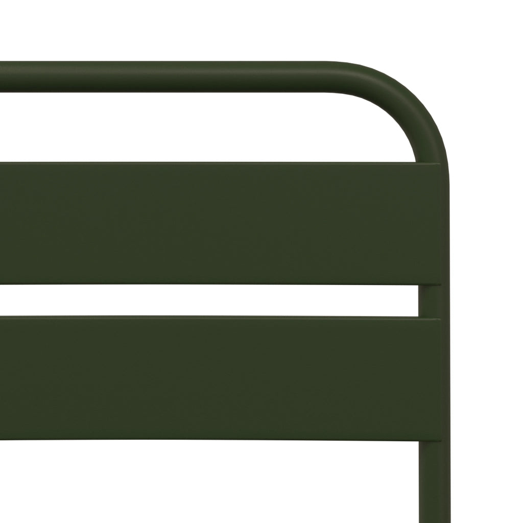 Sedia da Giardino Pieghevole 2 pcs Verde Scuro 42x52x82 cm Acciaio Verniciato