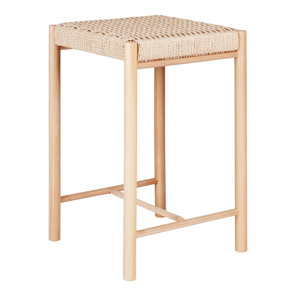Sgabello Basso Abano, Marrone, Legno, 42x42x66,5 cm