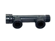 RACCORDI MANIFOLD PVC CON ORING- - 2 uscite con ghiera 1 - 2 pezzi RAIN