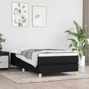 Struttura Letto a Rete a Molle Nero 90x190 cm in Tessuto 3120576