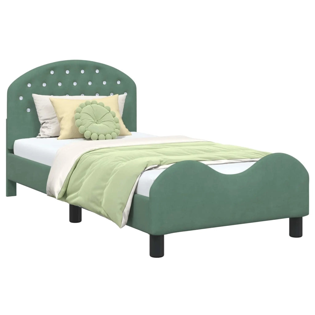 Struttura letto bambini con testata-Giroletto per bambini Verde Mare 80 x 160 cm 995741