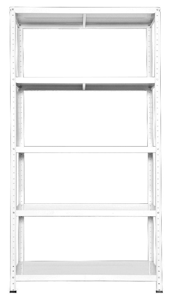 Scaffale in Metallo 5 Ripiani 100x40x187 cm  Ettore Bianco