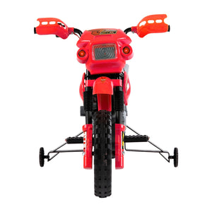 Moto Elettrica per Bambini 6V in Plastica PP Rosso e Nero