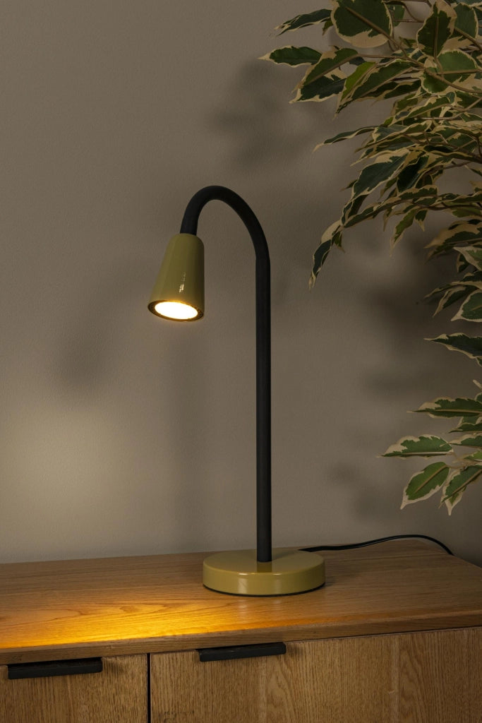 Lampada da tavolo JASPER 1xGU10 metallo verde nero Lucide