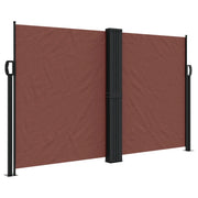 Tenda da Sole | Tenda parasole Laterale Retrattile Marrone 140x1000 cm