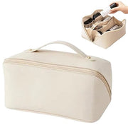 Borsa per la toilette delle donne - Impermeabile borsa per il trucco da viaggio - con maniglia di separazione - Grande capacità - Borsa per il trucco e gli articoli da toeletta delle donne