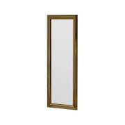 Specchio Lina, Specchiera, Articolo d'arredo a muro, Decorazione con specchio, 40x3h105 cm, Oro