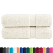 vidaXL Asciugamani da Bagno SOLUND 2 pz Viola 70x140 cm 600 g/m²