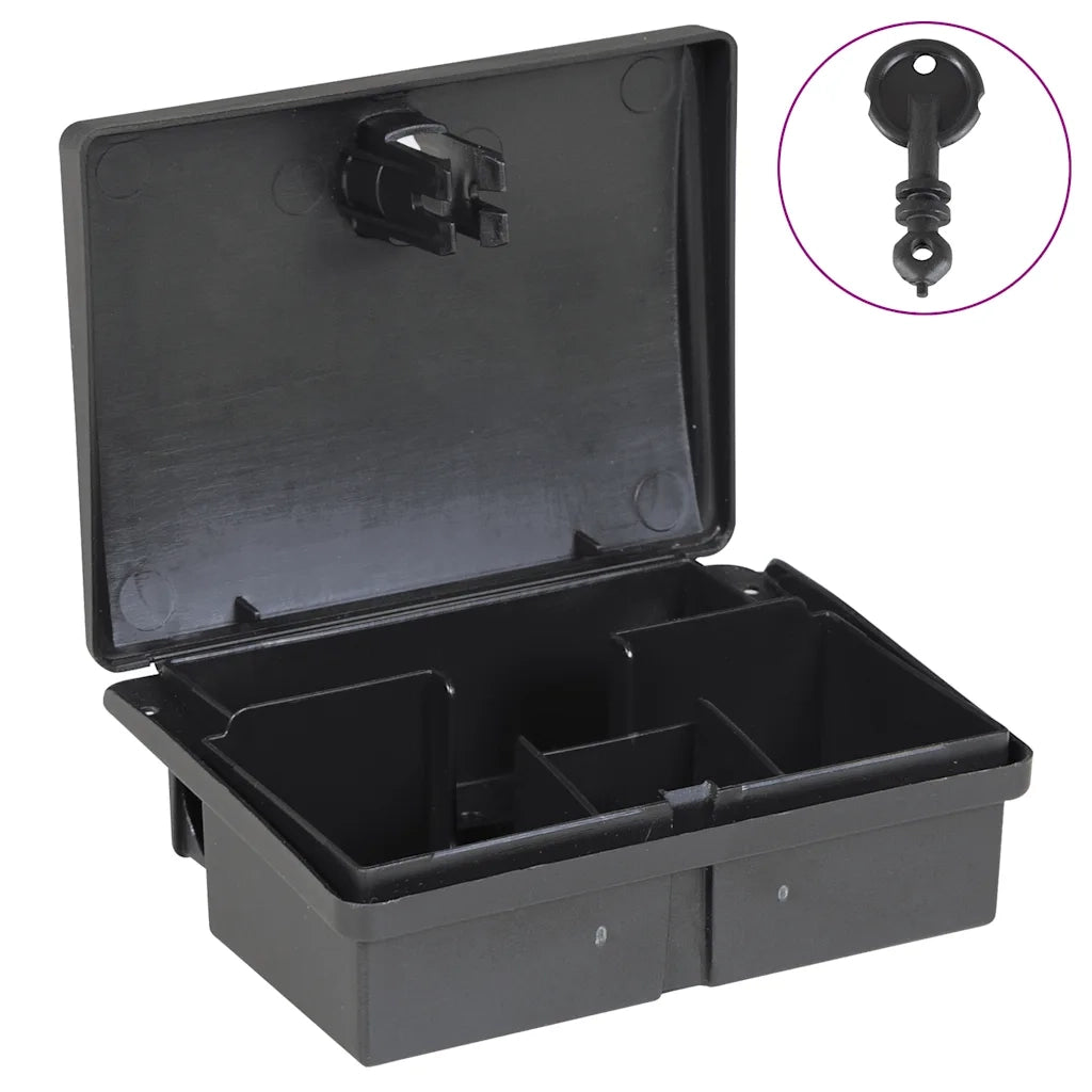 vidaXL Trappole per Topi 20 pz Nere 13x10x4 cm