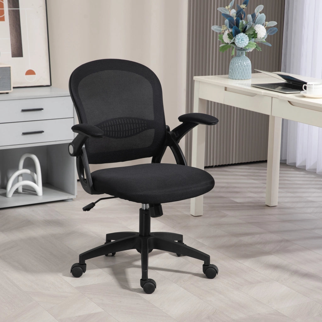 Sedia da ufficio ergonomica ¨C Zephmum ¨C Schienale a rete regolabile nero 65.5x61.5x88-97.5cm