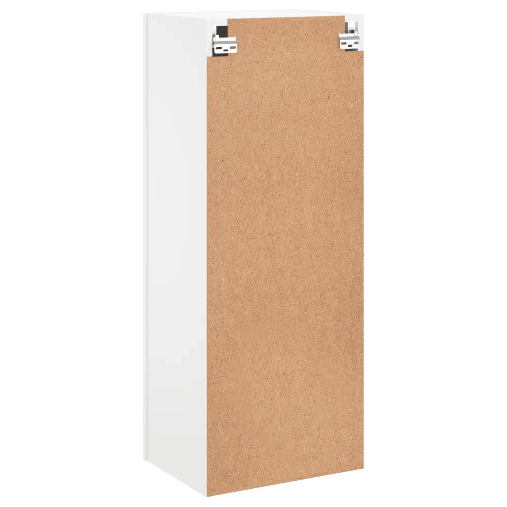 Mobile TV a Parete | Armadietto TV | Mobile Porta TV Bianco 40,5x30x102 cm in Legno Multistrato