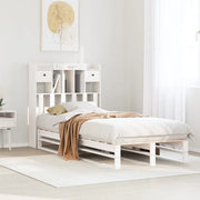 Letto con Libreria senza Materasso-Struttura Letto con contenitore 75x190 cm in Legno Pino 739939