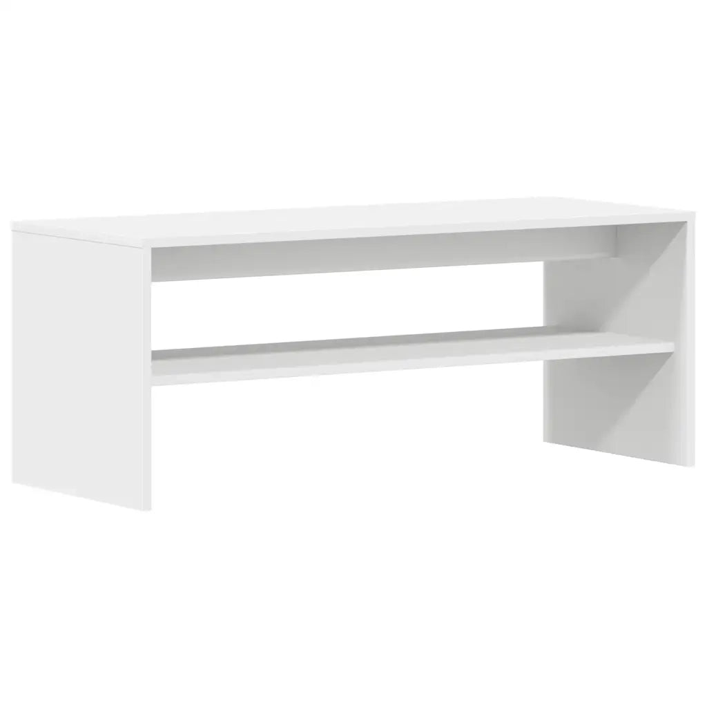 Mobile Porta TV Bianco 100x40x40 cm in Legno Multistrato 859118