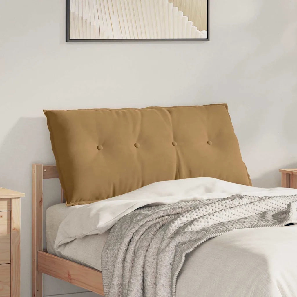 Cuscino per Schiena | Cuscino dorsale Marrone 100 x 50 cm Tessuto in Cords