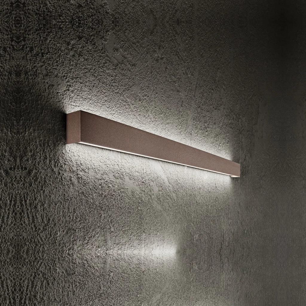 Applique Minimal Rummo Metallo Marrone Metalizzato Led 14W 3000K