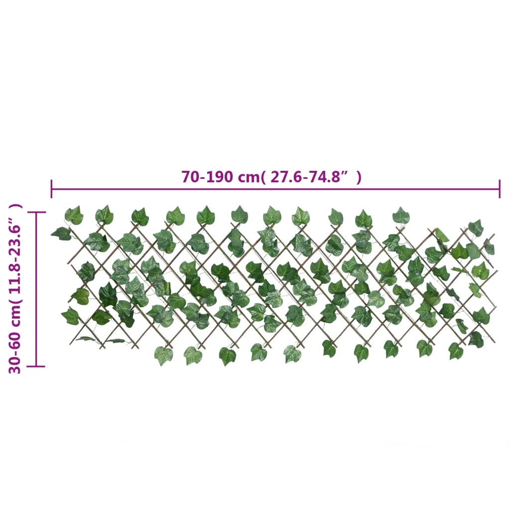 Traliccio Foglie Vite Artificiale Espandibile Verde 190x60 cm CFW2155164