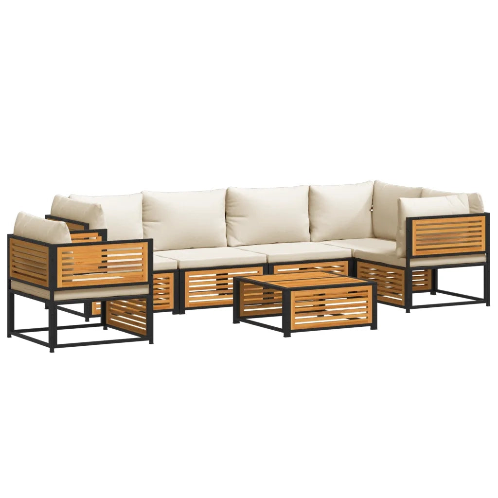 Set Divano da Giardino 7 pz con Cuscini Legno Massello Acacia 3214915