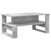 Tavolino da salotto | Tavolino da caff¨¨ | Tavolino da Soggiorno Grigio cemento 90 x 50 x 40 cm