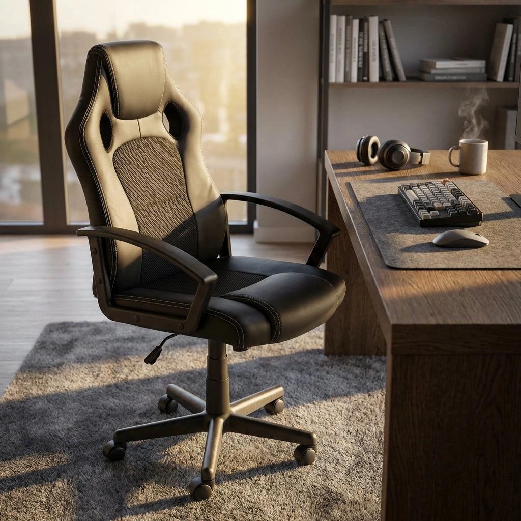 Poltrona da Gaming reclinabile in Poliuretano cm 61x65x114 - FORGE