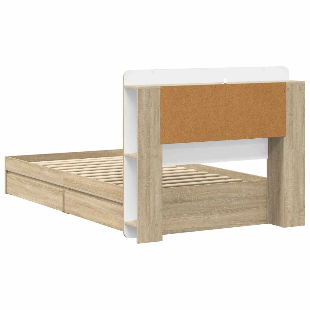 Telaio del letto con storage Rovere Sonoma 90 x 200 cm 3433640