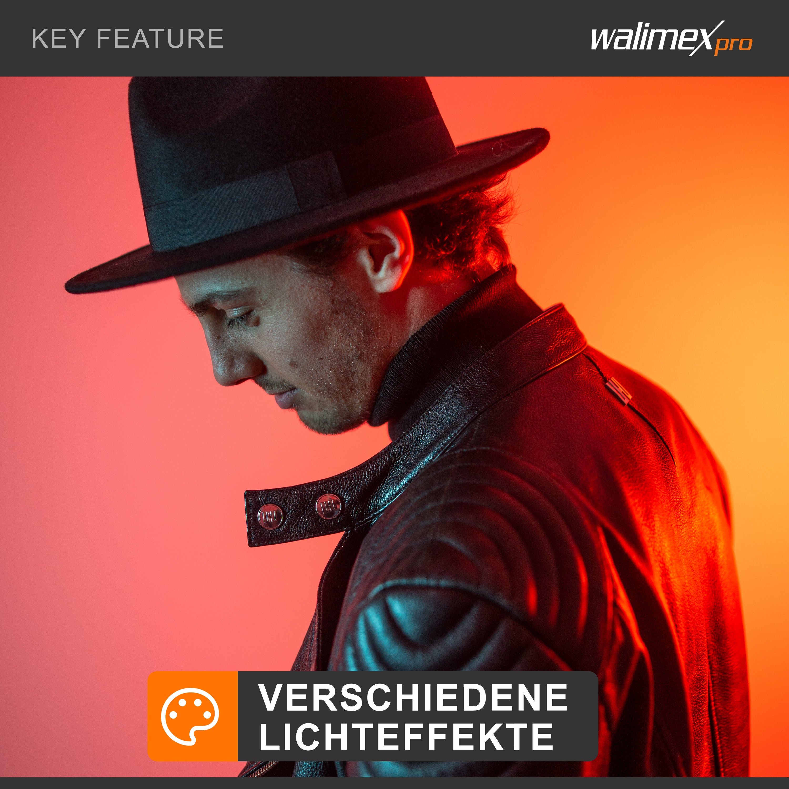 Rainbow Set Pannello LED fotografia 100W e cavalletto fotografico - Luce fotografica da studio con cambio colore RGBWW, illuminazione controllo tramite app, luce video bicolore