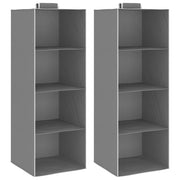 Organizer per Armadio da Appendere con 4 Ripiani 2 pz Tessuto cod mxl 128497