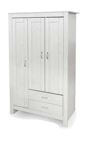 ARMADIO  CON DUE CASSETTI E UN ANTA INTERNA 109X52X180 CM BIANCO