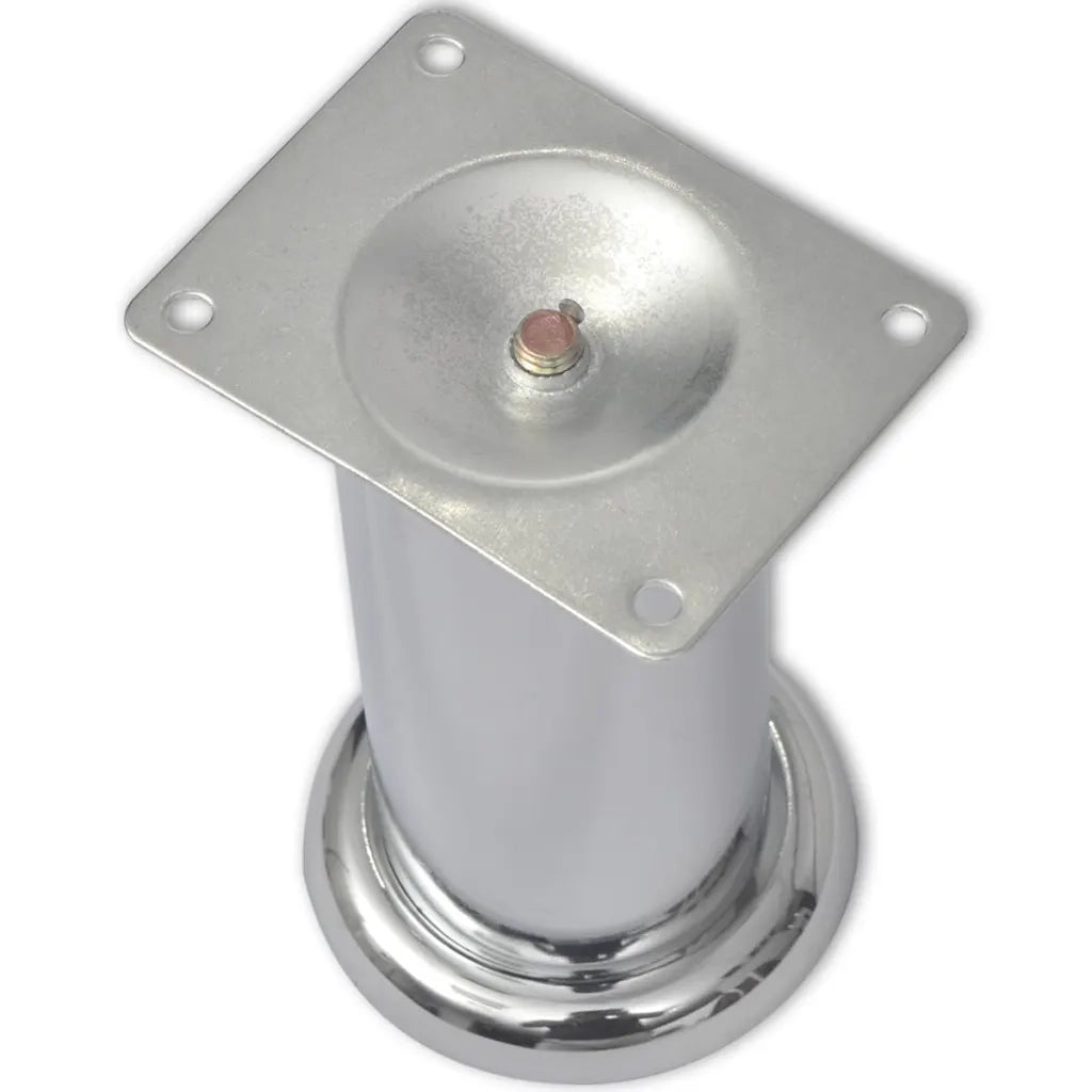 Piedini Rotondi per Divani 8 pz Cromati 120 mm CFW3421485