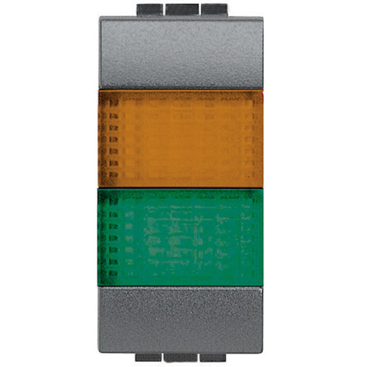 Living Int. - Doppio portalampada arancio/verde - L4372AV