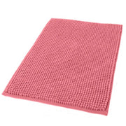 Trade Shop - Tappeto Tappetino Per Bagno Arredo Accessorio 45 X 75 Cm Rosa In Tessuto 69949 -