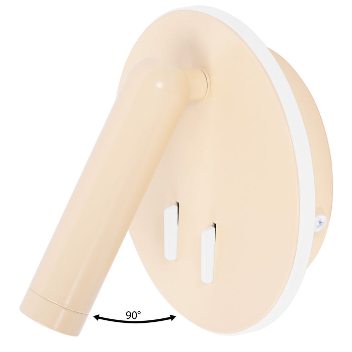 Lampada Da Parete APP1615-1W Beige