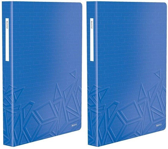 Displayboek A4, 80 copieholder trasparenti per 160 fogli, blu, 46520032 (lotto da 2)