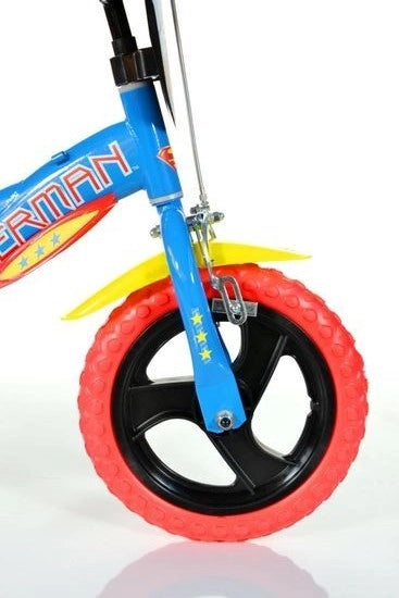 SUPERMAN 12", bicicletta per bambini, bici bambino, adatta a bambini tra i 3 e i 5 anni, per altezza tra 85 e 105 cm, co