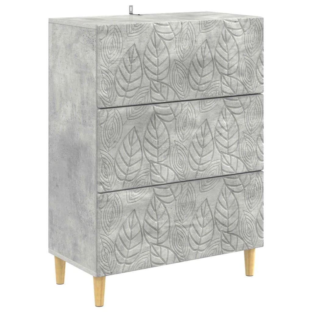 Mobile con Cassetti Grigio Cemento 66 x 34,5 x 90 cm 895068