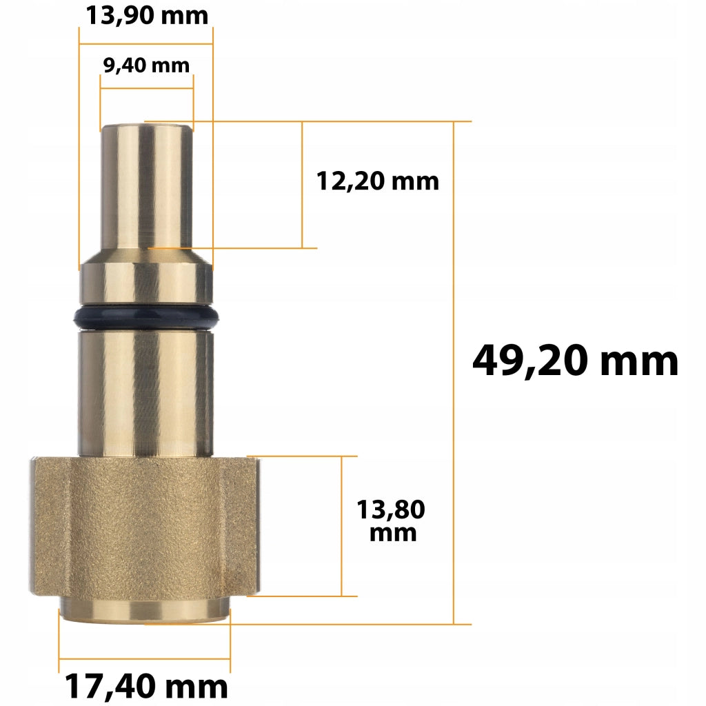Pistola a Schiuma di Ricambio compatibile con Idropulitrice Lavor – 250ML, 150 BAR, 60°C, Regolabile, Trasparente