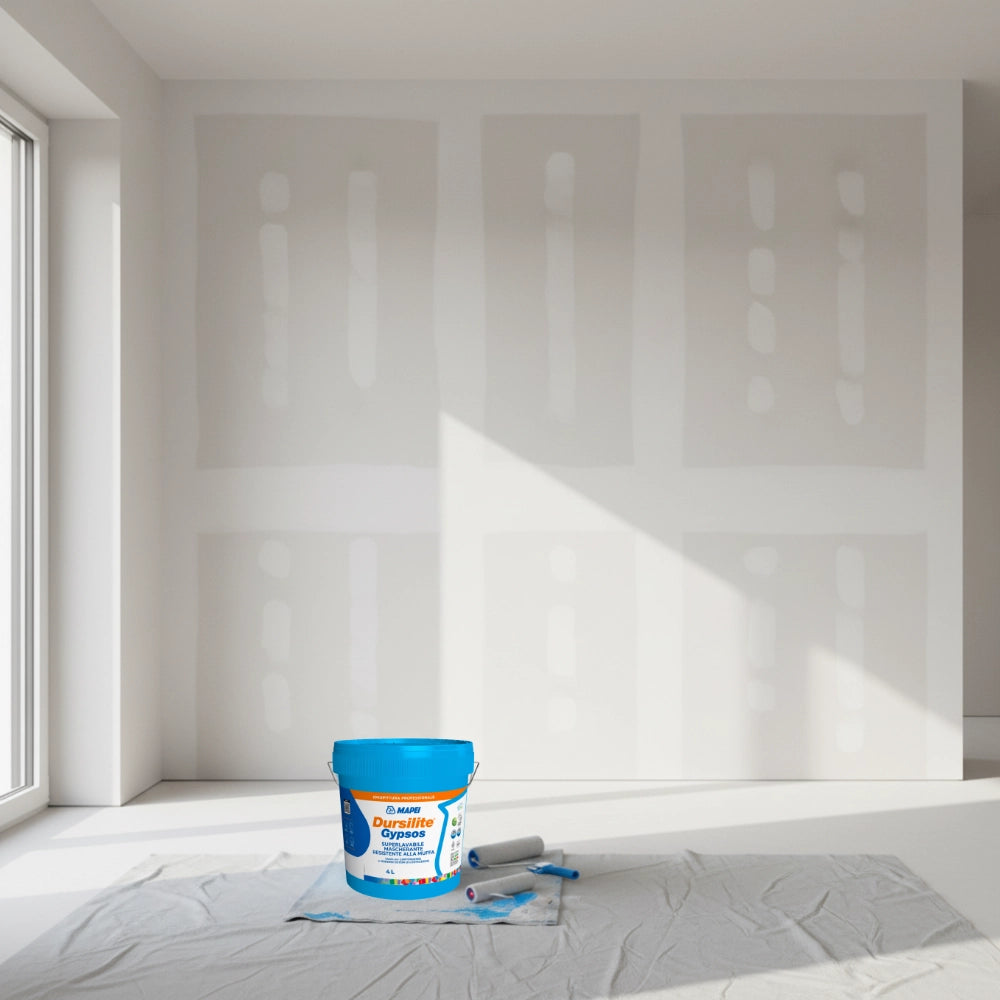 Dursilite gypsos 4 l idropittura antimuffa superlavabile per cartongesso