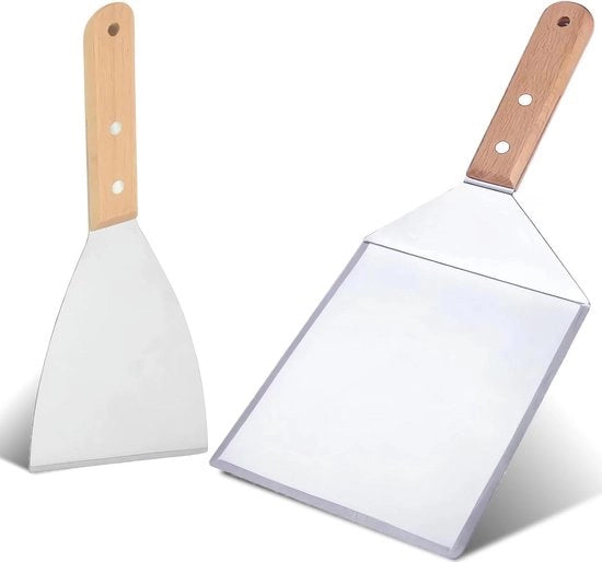 Pizzaspiedi Professionali per Ristoranti, Cucina e Pulizia - Set da 2 - Per Steaks Interni ed Esterni