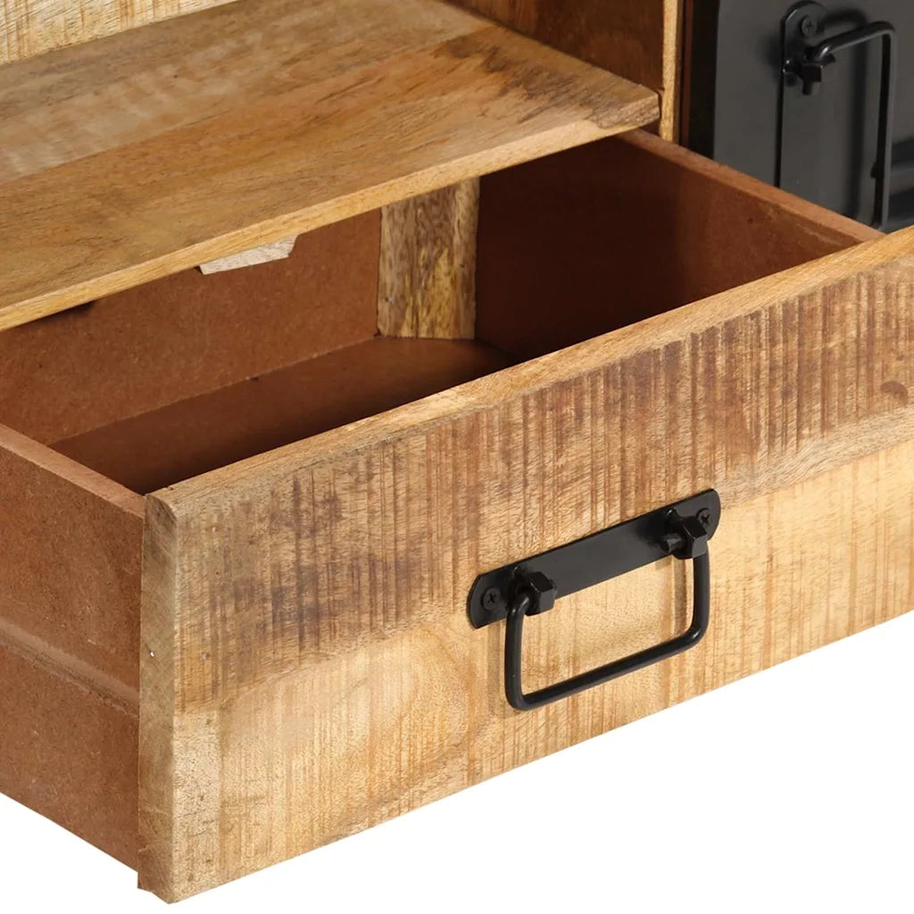Mobile Porta TV 120x30x40 cm in Legno Massello di Mango cod mxl 14816