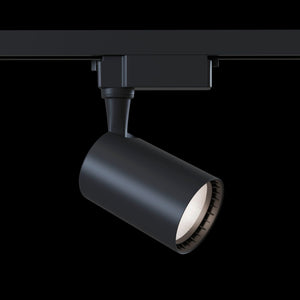 Faretto a LED per Sistema Illuminazione Binario 12W 3000K in Alluminio Vuoro  Nero