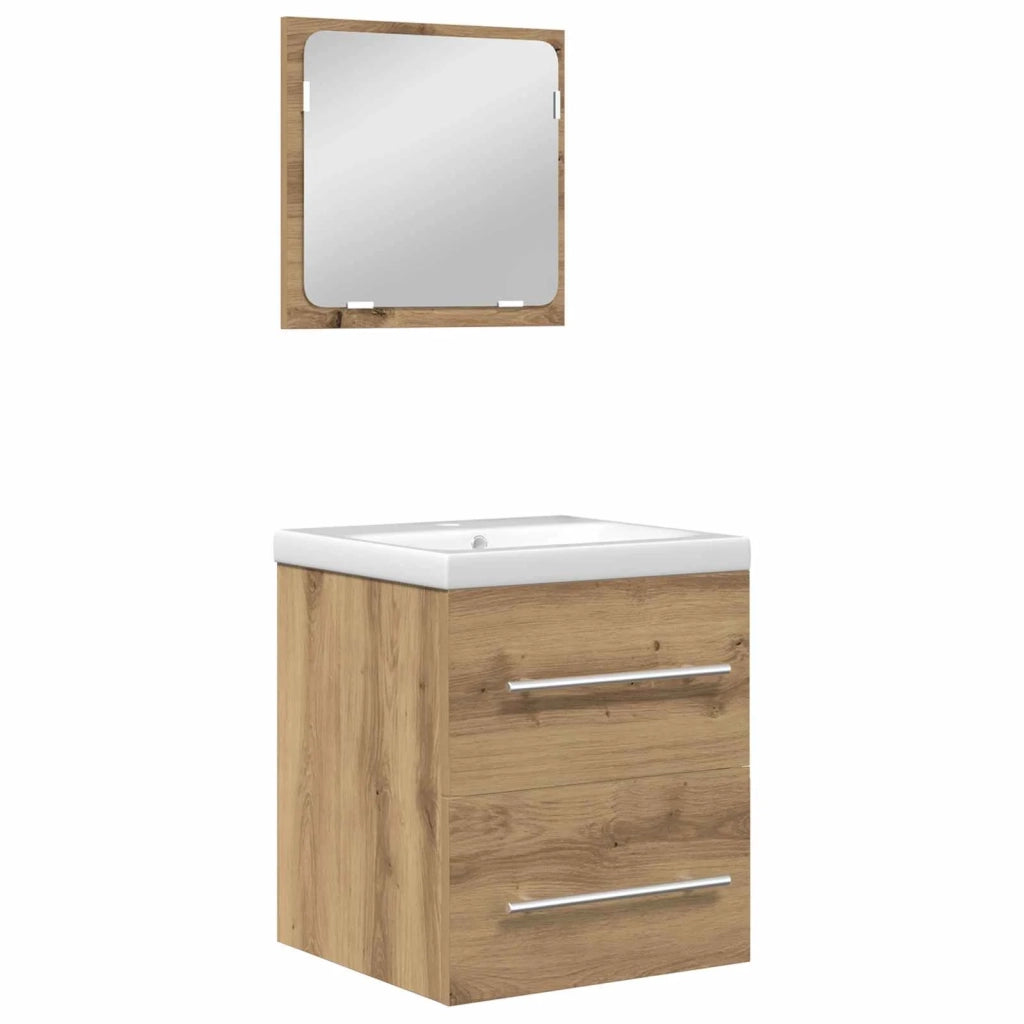 Set di mobili per il bagno 2 pcs Rovere artigianale 3393509