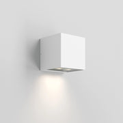 Lampada da Parete Forward 2 Luci Asimmetrica IP54 in Alluminio Bianco, LED 10.5W 3000K, Ottica Direzionata per Illuminazione Architetturale Esterna
