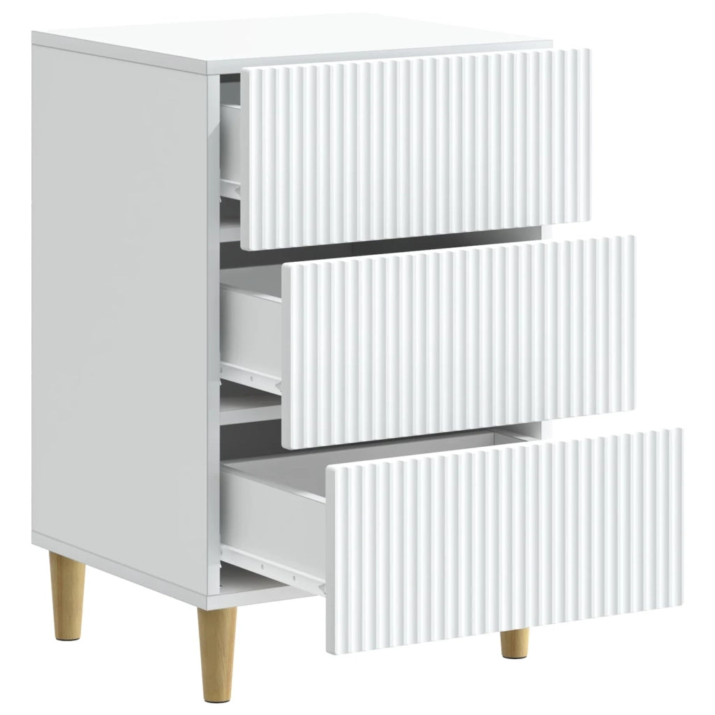 Armadio da Notte Bianco 43 x 41 x 66,5 cm Legno ingegnerizzato 894555