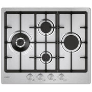 Candy Moderna CHG6D4WTX Acciaio inox Da incasso 59.5 cm Gas 4 Fornello(i)