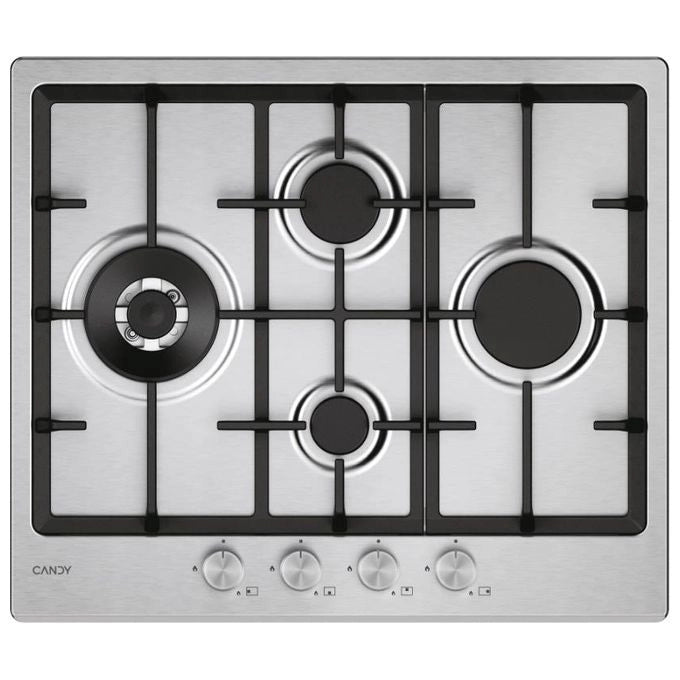Candy Moderna CHG6D4WTX Acciaio inox Da incasso 59.5 cm Gas 4 Fornello(i)