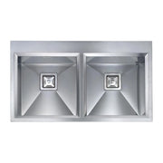 CM glamour mix 87,5 x 50 2V Lavello ad incasso Rettangolare Acciaio inossidabile