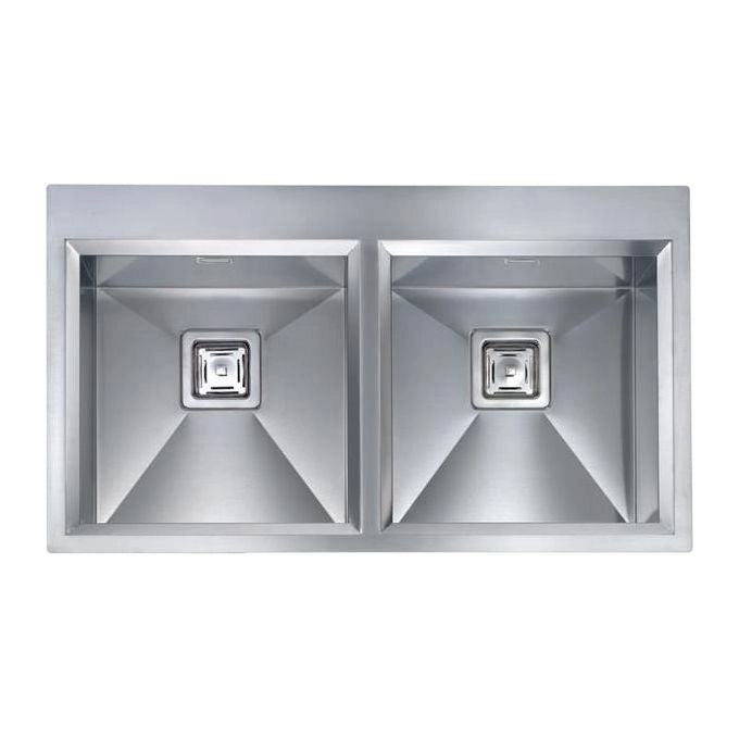 CM glamour mix 87,5 x 50 2V Lavello ad incasso Rettangolare Acciaio inossidabile