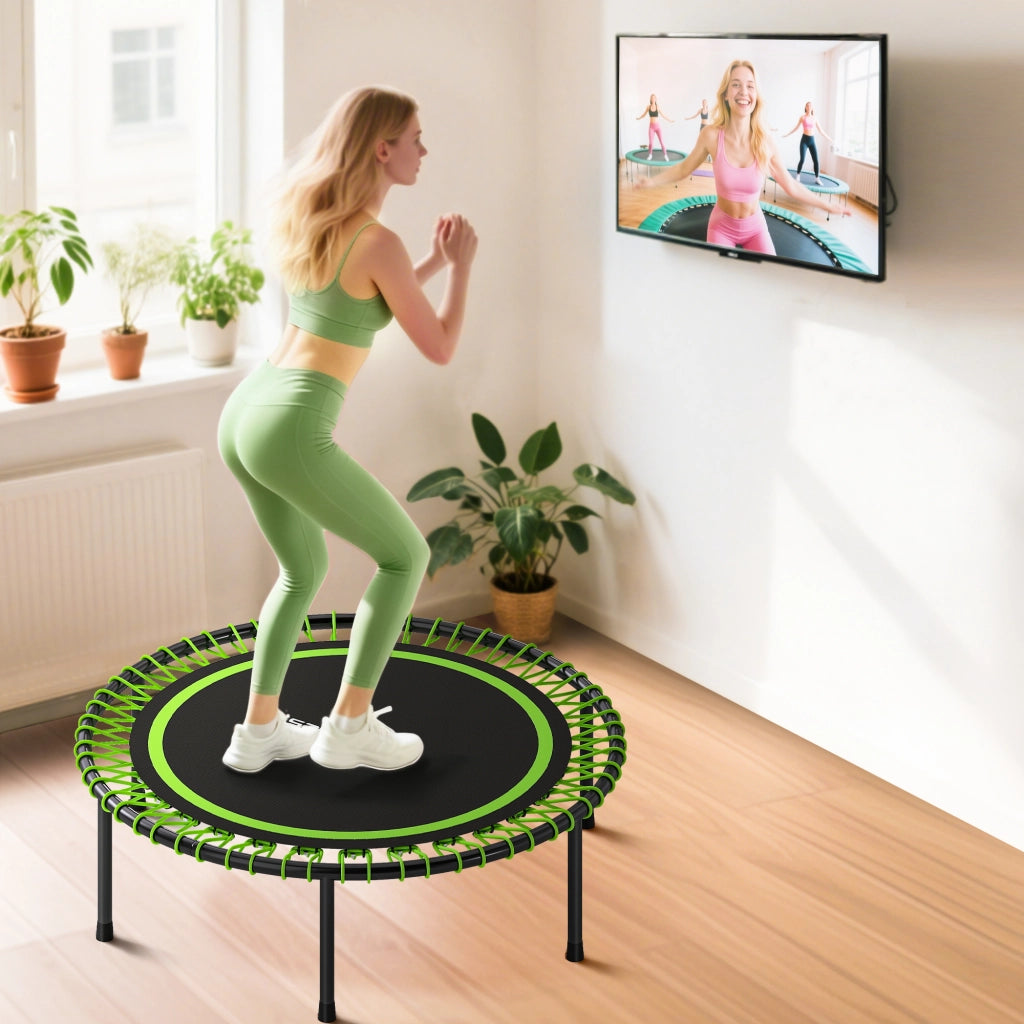 Tappeto Elastico Fitness ¨C Zephmum ¨C Verde e Nero ?114 cm