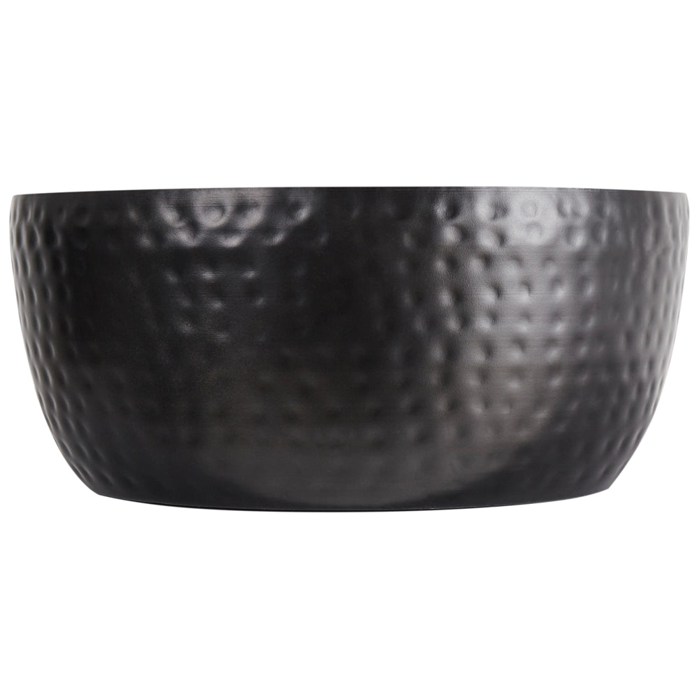Ciotola decorativa in metallo Nero e dorato rotondo con motivo a nido d'ape  Home Decor Accessorio Glam Design
